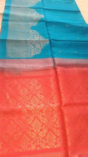 SOFT SILK SAREE WITH BLOUSE