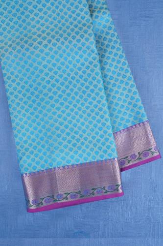 ARNI SILK HALF FINE ZARI SAREE WITH BLOUSE