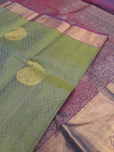 ARNI SILK HALF FINE ZARI SAREE WITH BLOUSE