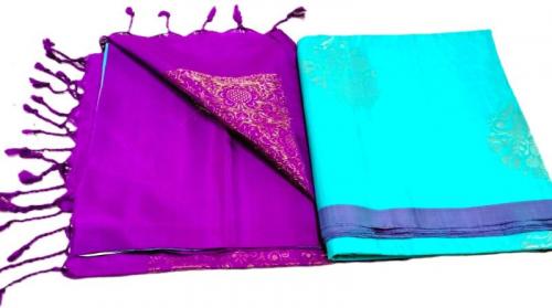 SOFT SILK SAREE WITH BLOUSE