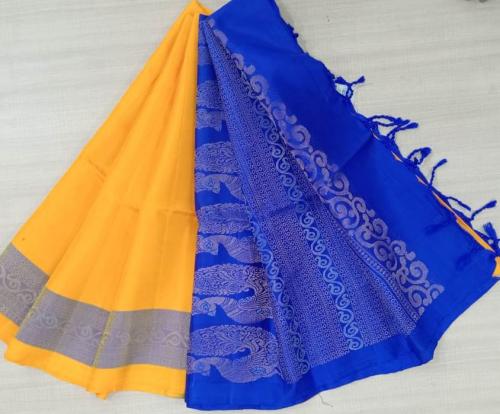 SOFT SILK SAREE WITH BLOUSE
