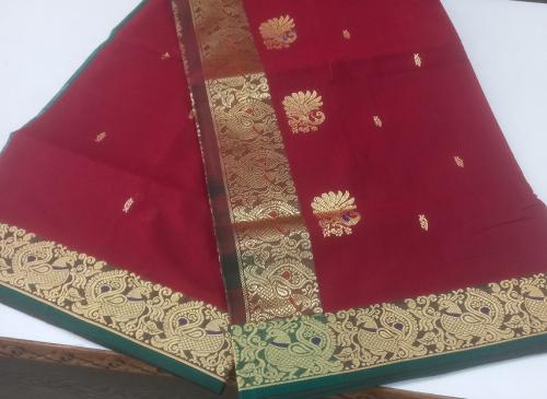 PMK BUMBERG COT SAREES WITH BLOUSE