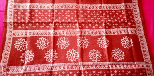 PL COTTON SAREES WITH WAX DOT PRINT DESIGNS