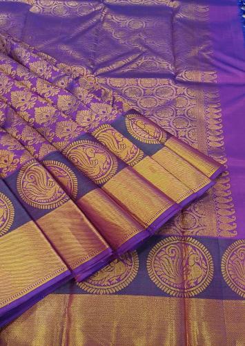 ARNI SILK HALF FINE ZARI SAREE WITH BLOUSE