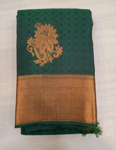 ARNI SILK HALF FINE ZARI SAREE WITH BLOUSE