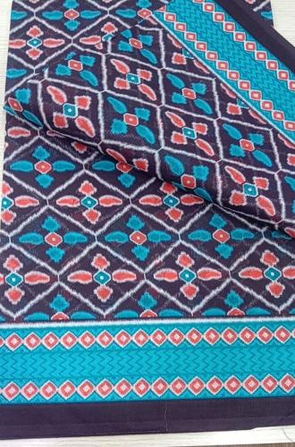 60s PRINTED COTTON SAREE