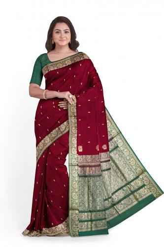 PMK BUMBERG COT SAREES WITH BLOUSE