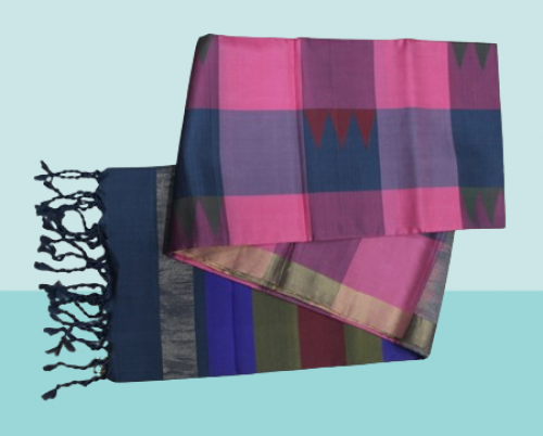 SOFT SILK SAREE WITH BLOUSE