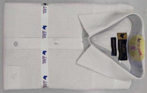 PL COTTON x LINEN READYMADE WHITE SHIRTS 42 FS
