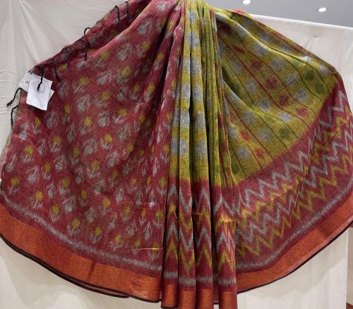 POWERLOOM LINEN SALEM SAREE WITH BLOUSE