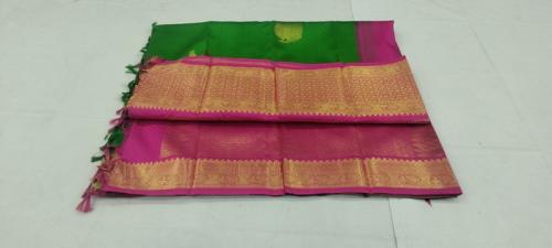 ARNI SILK HALF FINE ZARI SAREE WITH BLOUSE