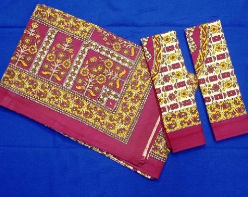 BEDSHEET JAIPUR PRINTED 90X108 2 PILLOW COVER