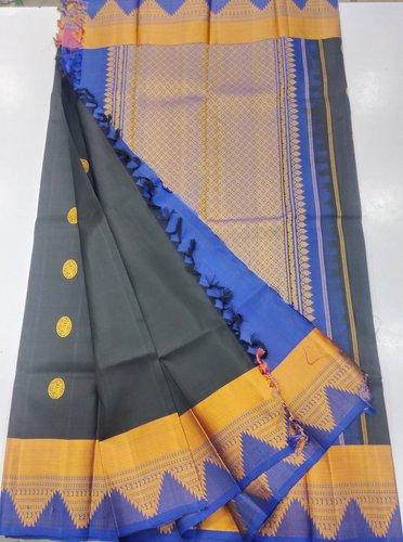 Arni Silk Saree with Thread work 620 Cms SABT