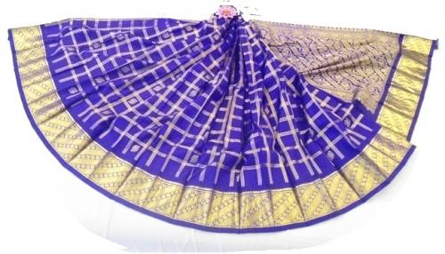 THIRUBHUVANAM HF ZARI SILK SAREE 550 MTS
