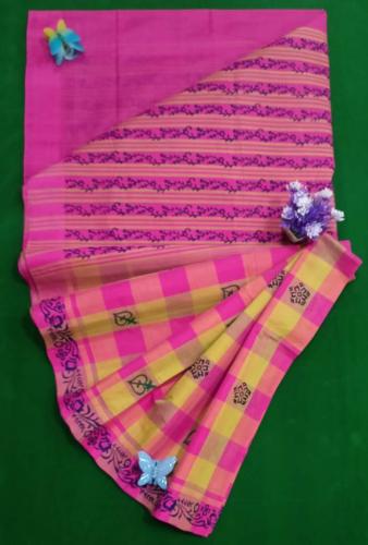 SALEM BLOCK PRINT COTTON SAREES