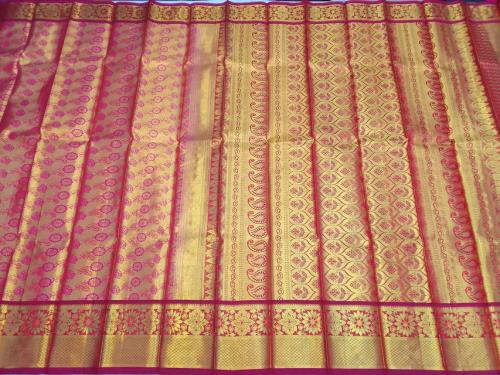THIRUBHUVANAM HF ZARI SILK SAREE WITH BLOUSE