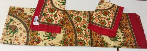 BEDSHEET JAIPUR PRINTED 90X108 2 PILLOW COVER