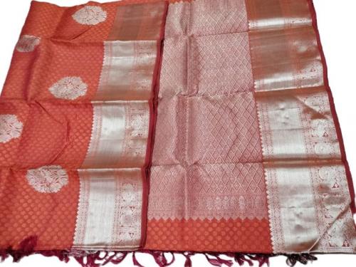 ARNI SILK HALF FINE ZARI SAREE WITH BLOUSE