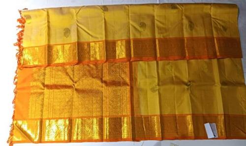 ARNI SILK HALF FINE ZARI SAREE WITH BLOUSE