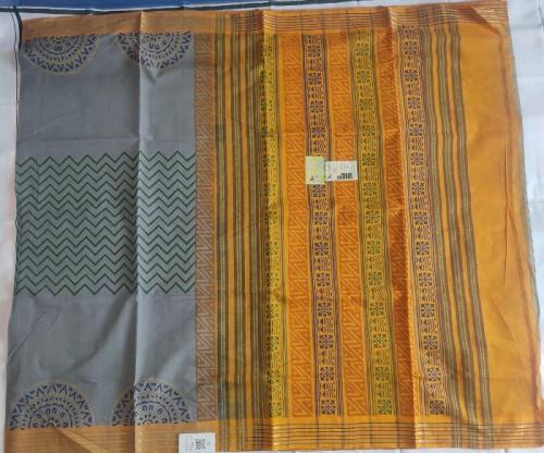 MANAMEDU BLOCK PRINTED SAREES WITH BLOUSE