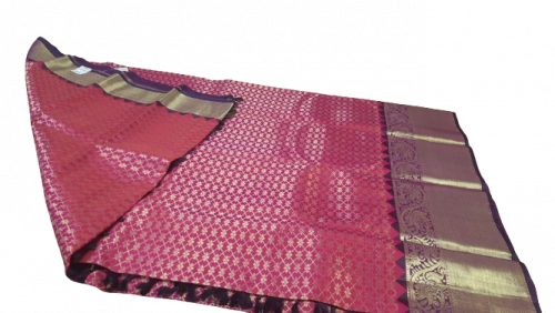 ARNI SILK HALF FINE ZARI SAREE WITH BLOUSE