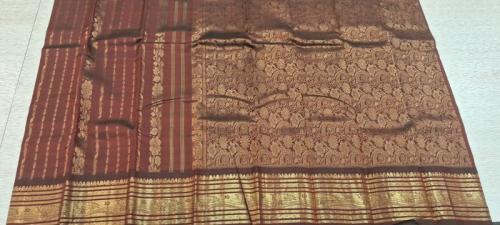 Thirubhuvanam Pure Zari Silk Saree 5 50 mts