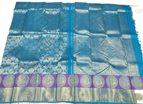 ARNI SILK HALF FINE ZARI SAREE WITH BLOUSE