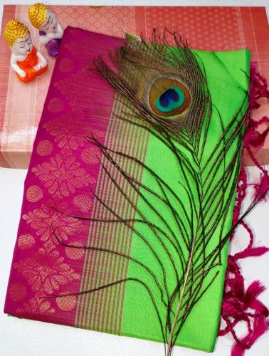 SOFT SILK SAREE WITH BLOUSE