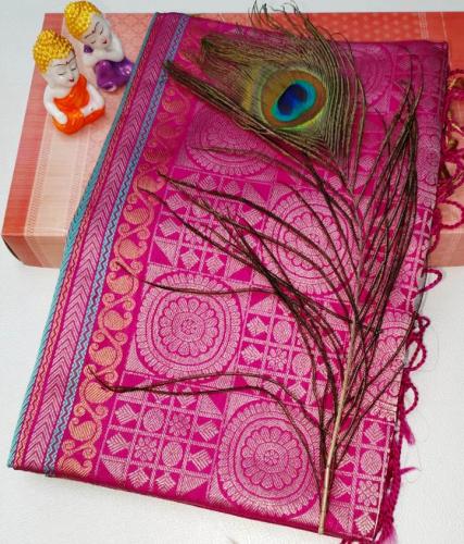 SOFT SILK SAREE WITH BLOUSE