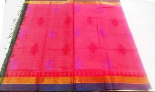 MANAMEDU BLOCK PRINTED SAREES WITH BLOUSE