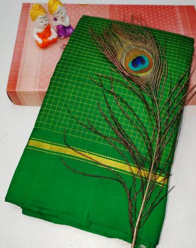 ARNI SILK HALF FINE ZARI SAREE WITH BLOUSE