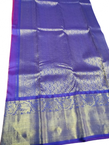 ARNI SILK HALF FINE ZARI SAREE WITH BLOUSE