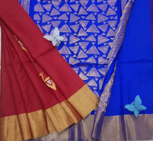 SOFT SILK SAREE WITH BLOUSE