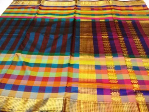 PMK 1000 BUTTA SILK COT SAREES