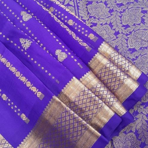 Thirubhuvanam Pure Zari Silk Saree 5 50 mts
