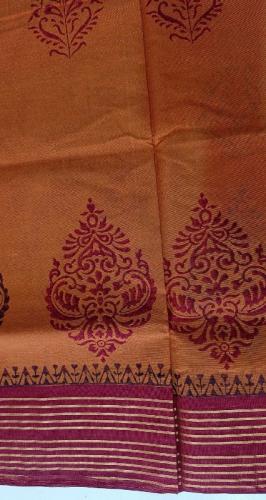MANAMEDU BLOCK PRINTED SAREES WITH BLOUSE