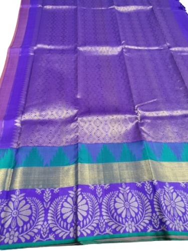 ARNI SILK HALF FINE ZARI SAREE WITH BLOUSE