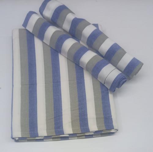 BEDSHEET STRIPE 90X108 2 PILLOW COVER