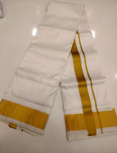 PURE SILK AND HF ZARI DHOTHY