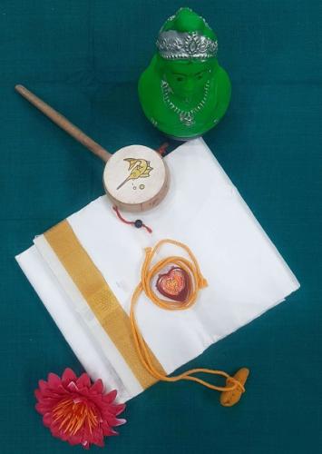 PURE SILK AND HF ZARI DHOTHY