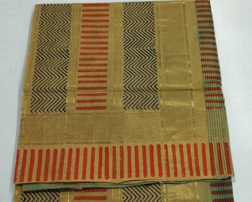 MANAMEDU BLOCK PRINTED SAREES WITH BLOUSE