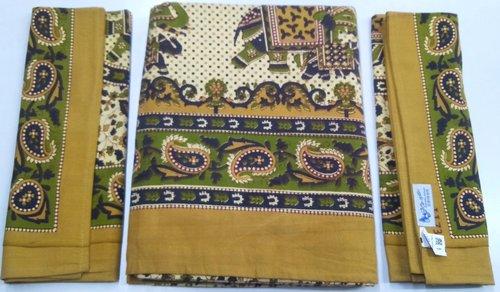 BEDSHEET JAIPUR PRINTED 90X108 2 PILLOW COVER