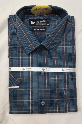 PL COTTON STRIPE CHECK SHIRTS 42 HS