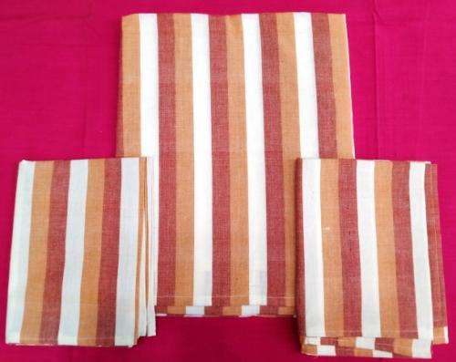 BEDSHEET STRIPE 60X90 2 PILLOW COVER