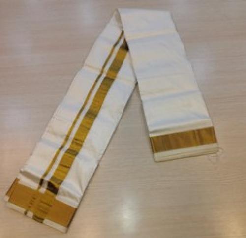 PURE SILK AND HF ZARI DHOTHY
