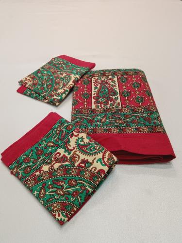 BEDSHEET JAIPUR PRINTED 72X100 2 PILLOW COVER