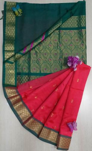 PMK 1000 BUTTA SILK COT SAREES