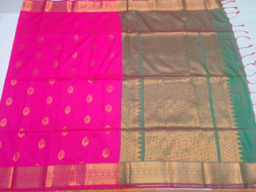 PL Polyester Big Butta Softee saree Jacquard