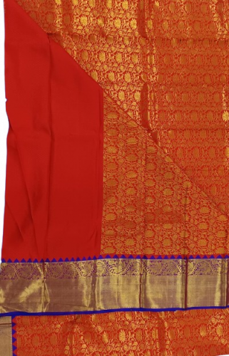 ARNI SILK HALF FINE ZARI SAREE WITH BLOUSE