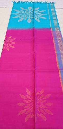 SOFT SILK SAREE WITH BLOUSE